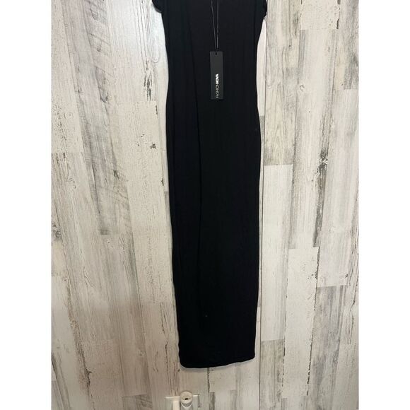 Fashion nova black midi dress size small - Picture 2 of 6